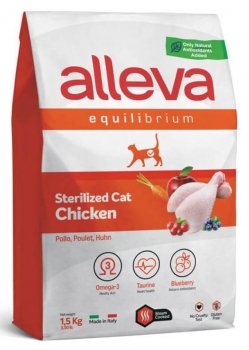 Сухой корм Alleva Equilibrium Sterilized Cat Chicken для кастрированных котов и стерилизованных кошек (Курица)